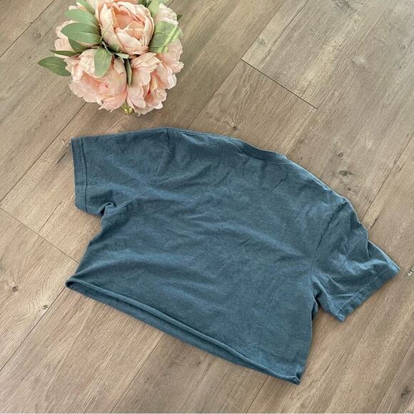 Alan Jackson Chattahoochee Blue Upcycled Cropped Top - Picture 2 of 2